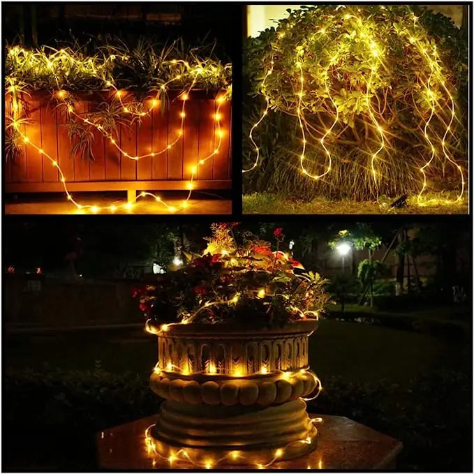 300LED Solar Rope Strip Waterproof