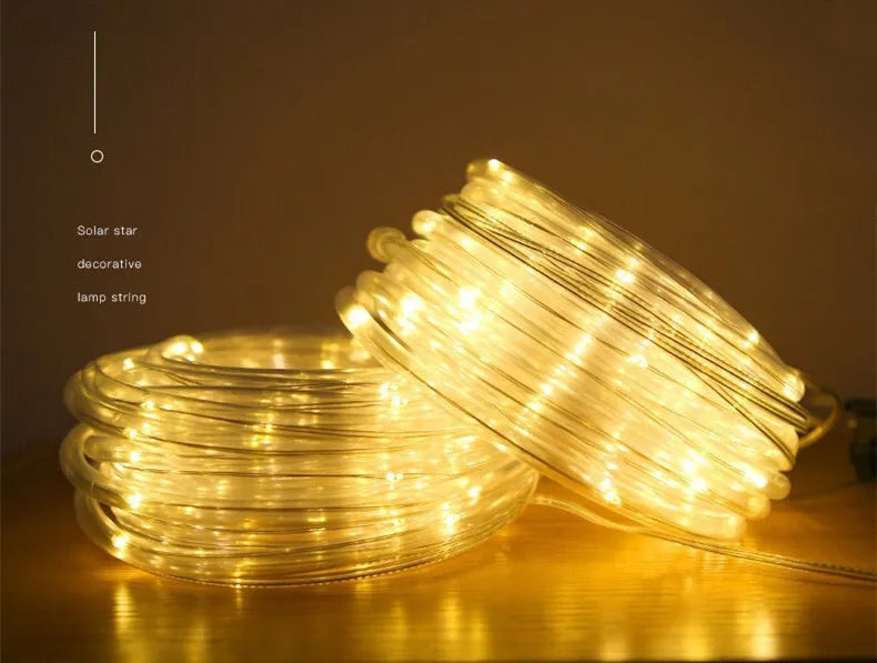 300LED Solar Rope Strip Waterproof