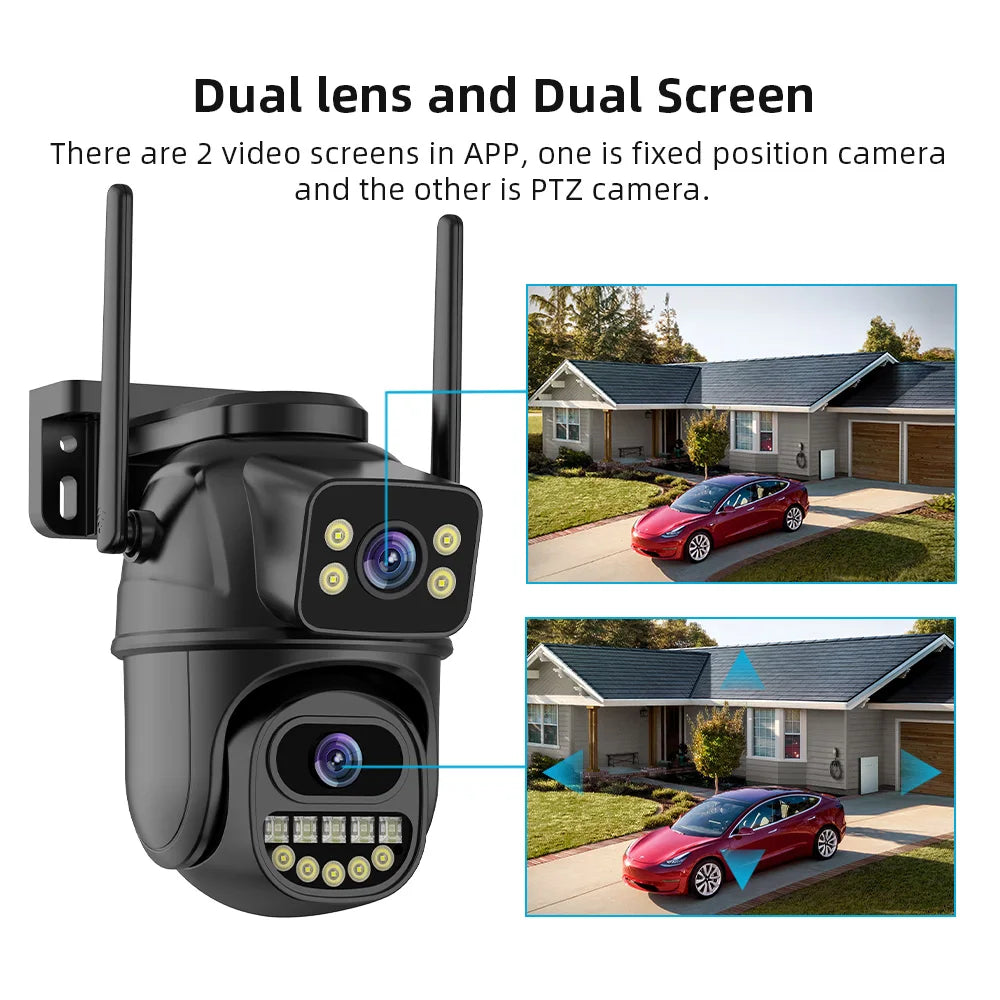 4K Wifi PTZ Camera Outdoor  Audio Video Surveillance