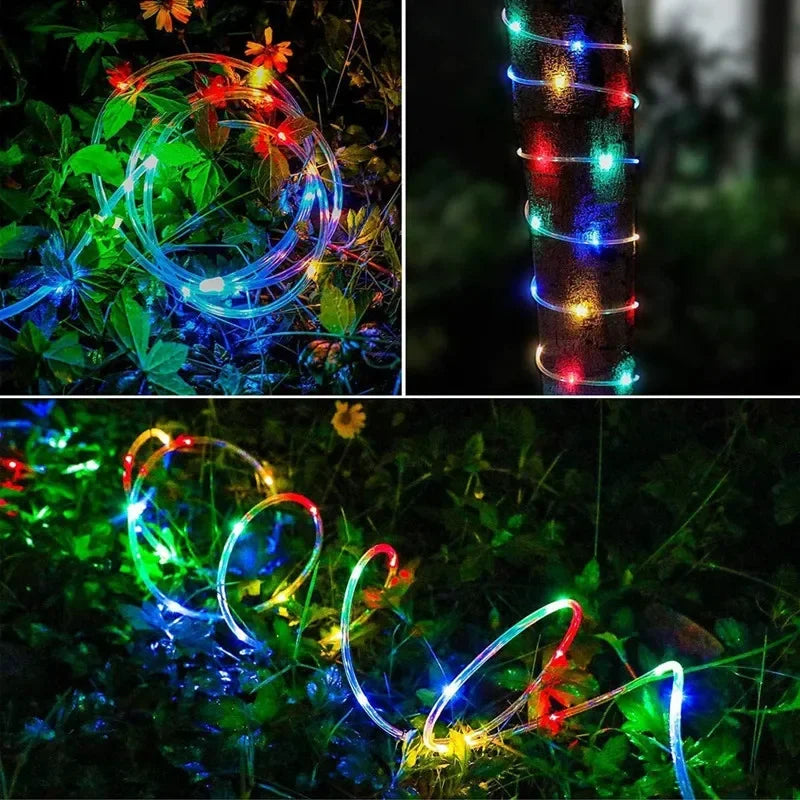 300LED Solar Rope Strip Waterproof