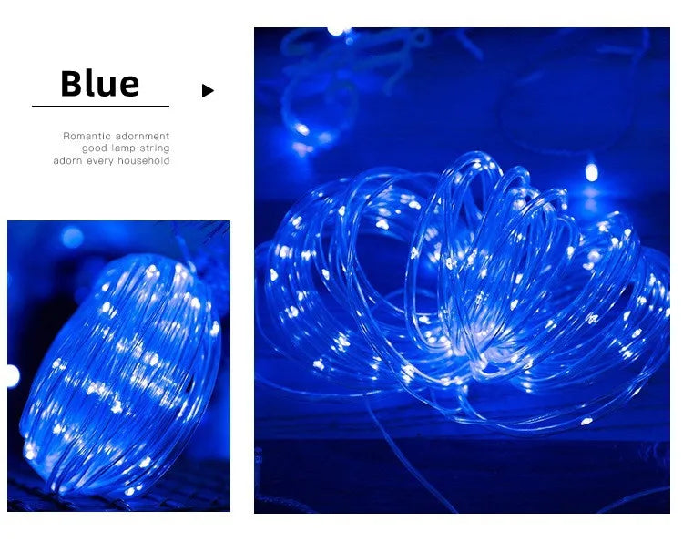 300LED Solar Rope Strip Waterproof