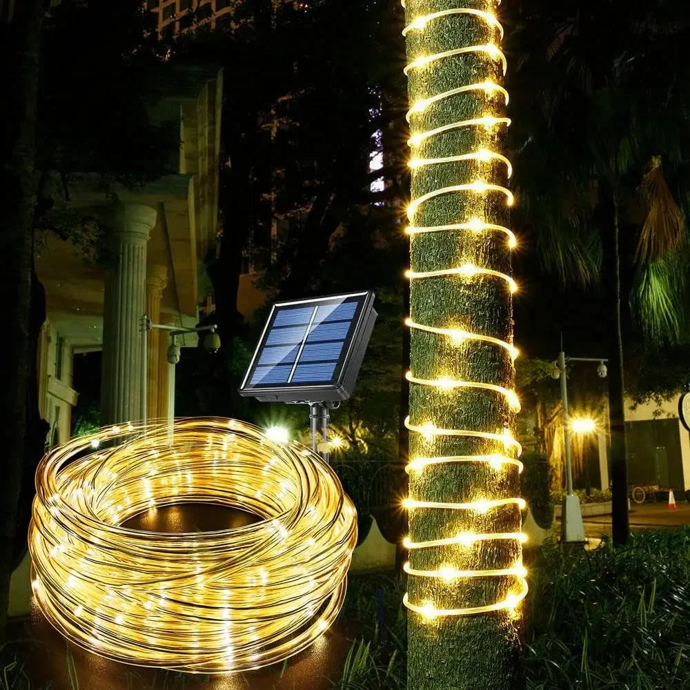 300LED Solar Rope Strip Waterproof