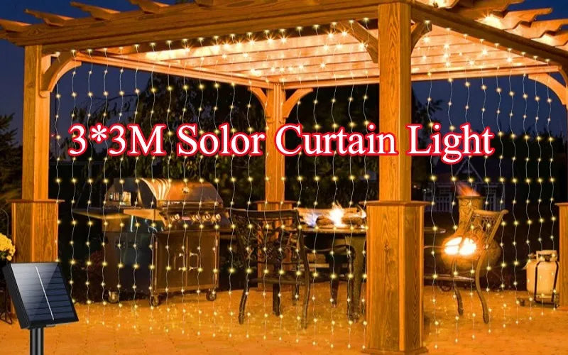 300LED Solar Rope Strip Waterproof